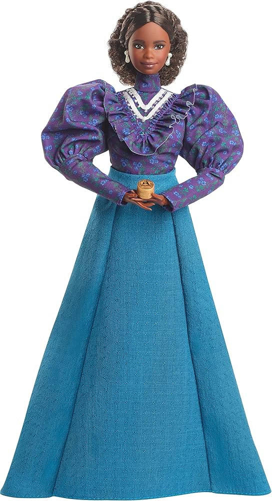 Barbie Inspiring Women Doll, Madam C.J. Walker Collectible with Puff Sleeve Blouse and Full-Lengt... | Amazon (US)