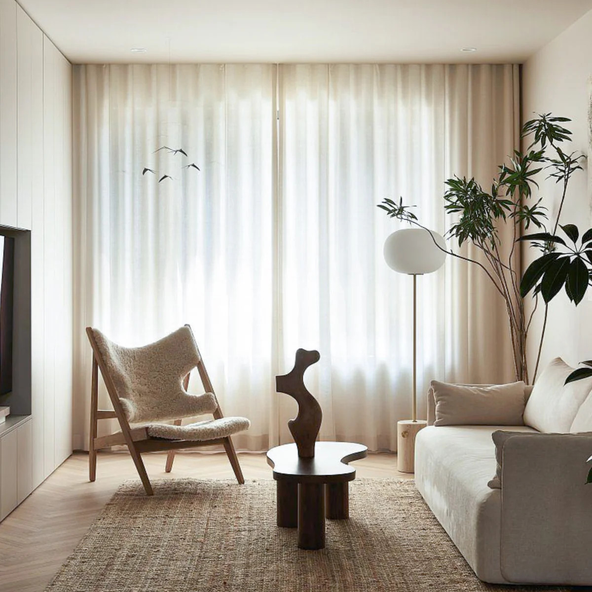 Villa Polyester Linen Curtains Drapes Pleated | Homerilla