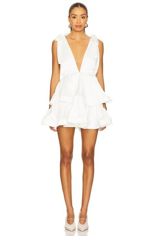 MORE TO COME Jelena Mini Dress in White from Revolve.com | Revolve Clothing (Global)