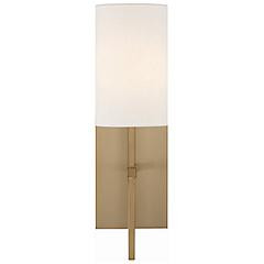 Crystorama Veronica 16 1/2" High Aged Brass Wall Sconce | www.lampsplus.com | LampsPlus.com
