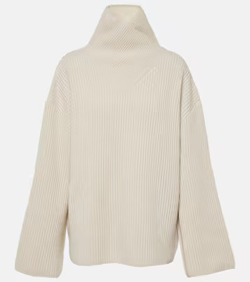Ribbed-knit wool turtleneck sweater | Mytheresa (US/CA)