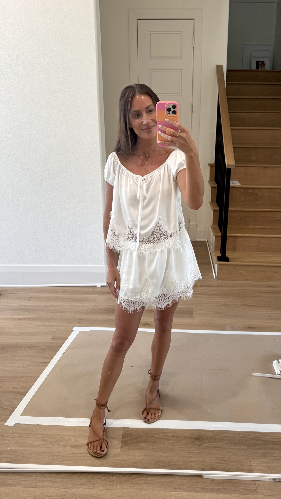 Cutest lace sets from Target! The skirt is actually skorts, and love the dainty lace! Wearing small in both

#LTKootd