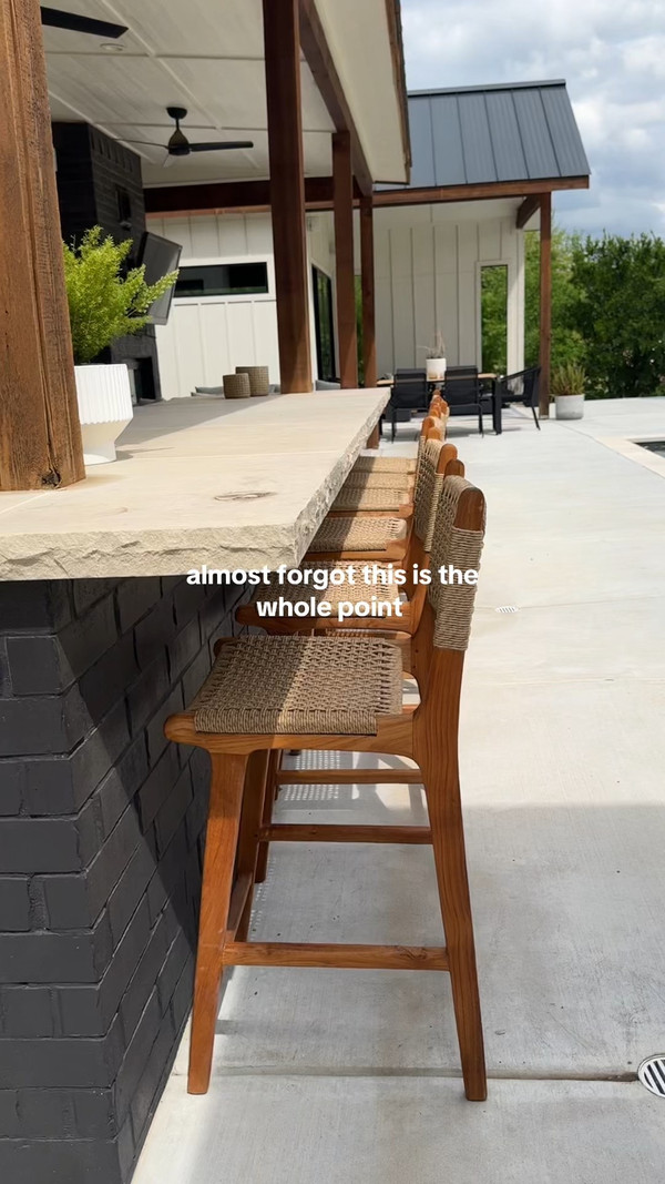 Our outdoor pool area is giving main character energy this summer—designed for slow…