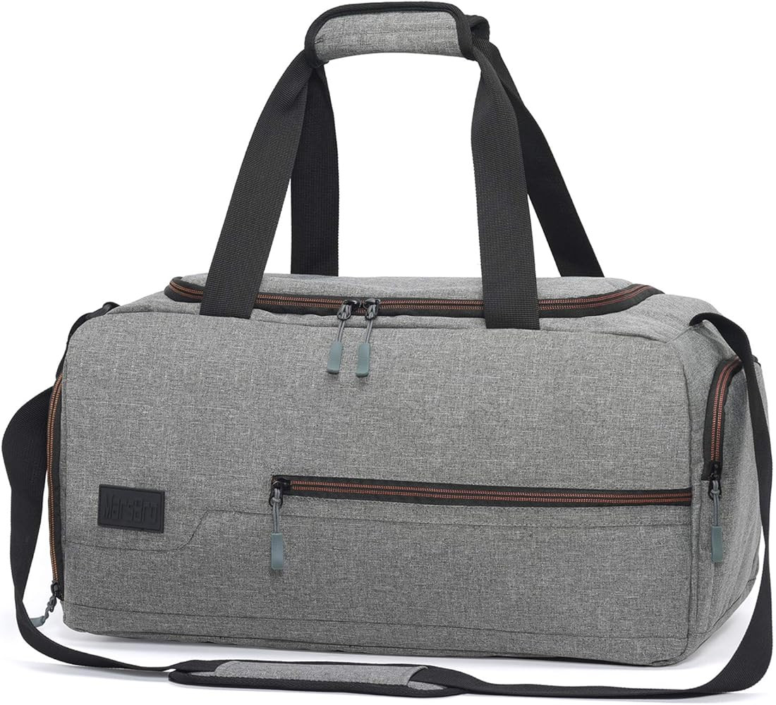Water Resistant Sports Gym Travel Weekender Duffel Bag with Shoe Compartment | Amazon (US)