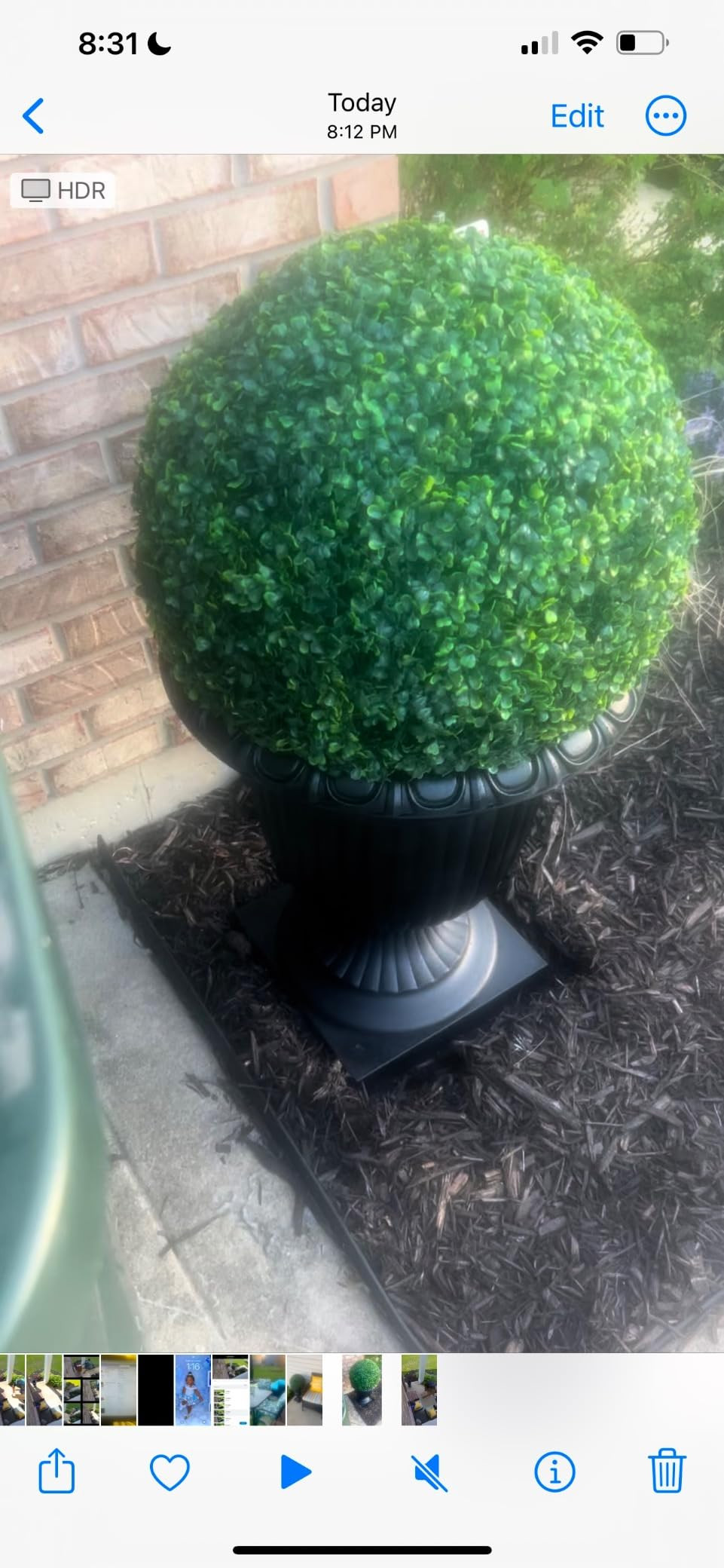 Sunnyglade 2 PCS 15.7 inch 4 Layers Artificial Plant Topiary Ball Faux Boxwood Decorative Balls f... | Amazon (US)