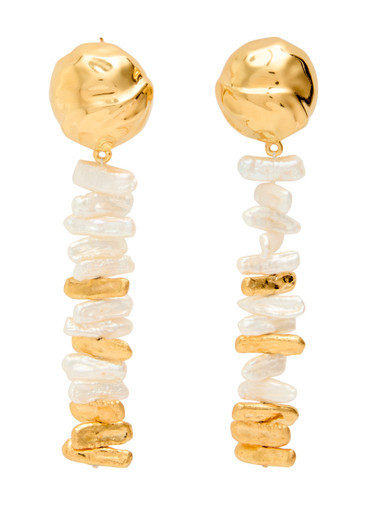 Orbs two-toned drop earrings | Harvey Nichols