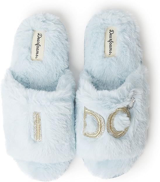 Dearfoams Women's Bride and Bridesmaid Gifts I Do Crew Slippers for Wedding and Bachelorette Part... | Amazon (US)