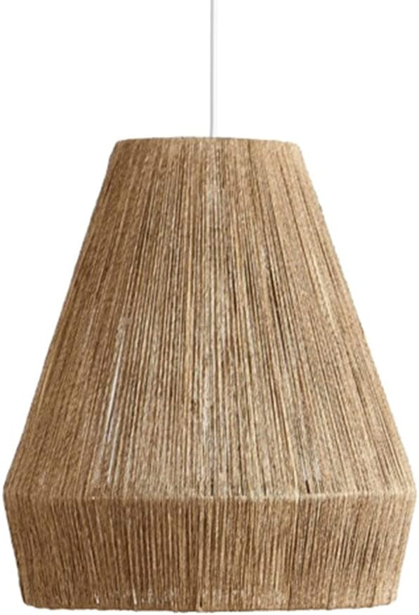 RAHYMA Twine Woven Chandelier, Handmade Ceiling Pendant Lighting, Middle Century Hanging Light In... | Amazon (US)