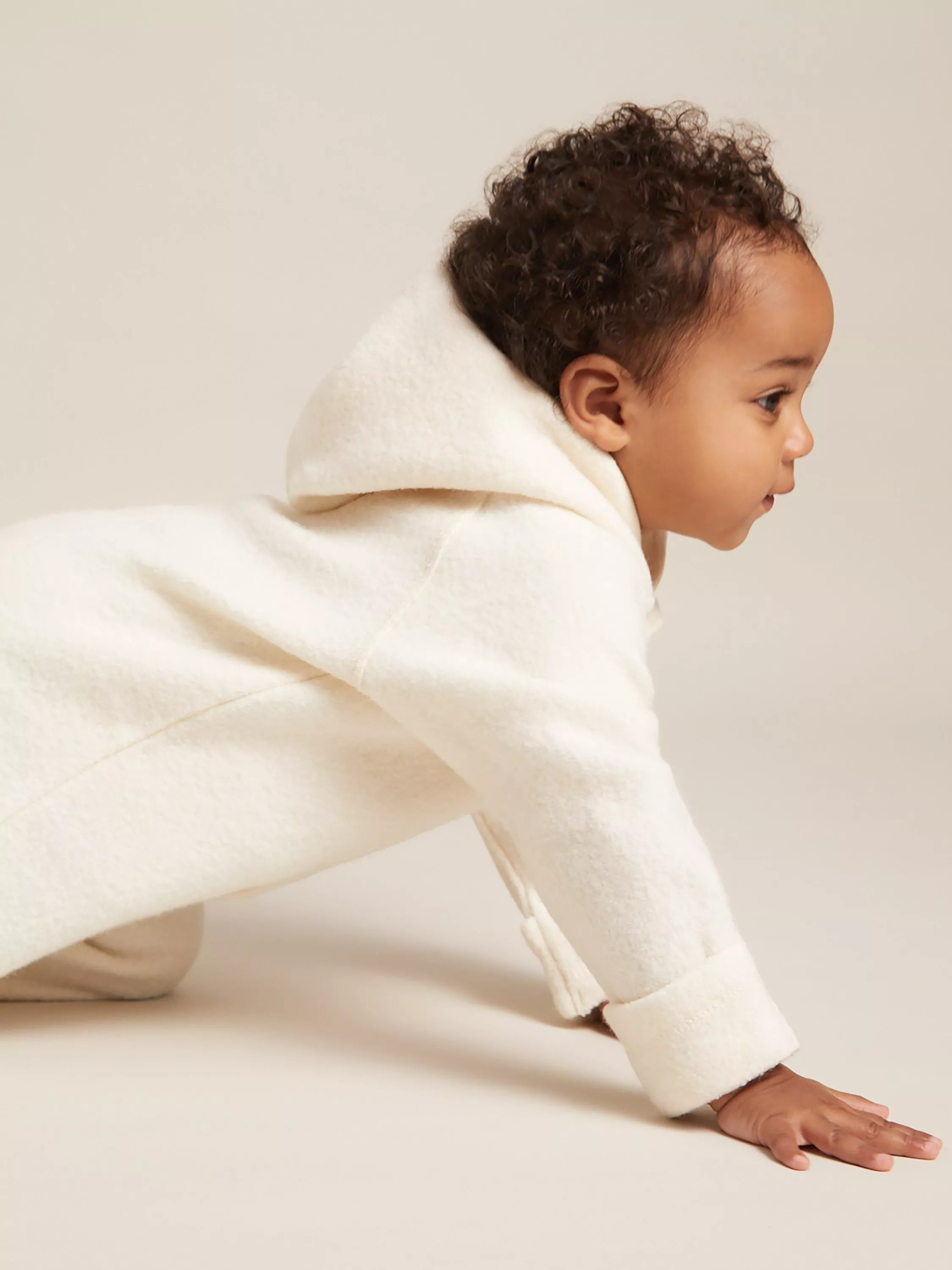 Reiss Baby Jesse Wool Snowsuit, Neutral | John Lewis (UK)