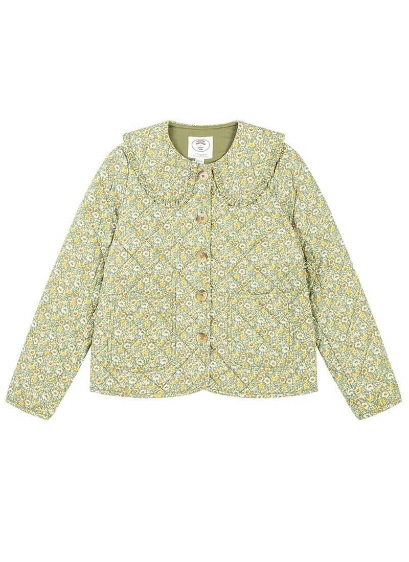 Laura Ashley X Joanie - Elin Gracie Floral Print Quilted Jacket - Green | Joanie