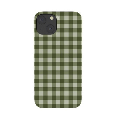 Colour Poems Gingham Moss Snap Slim iPhone 15 Case - Society6 | Target