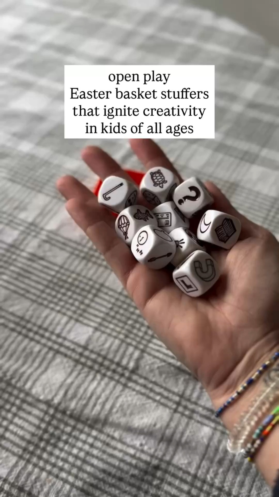 As a mom of 4, these are some of our very favorite open play toys that are perfect for Easter baskets.

open ended toys, open play toys for kids, Easter basket toys for kids, Easter basket stuffers kids, creative toys for kids, screen free kids activities, imaginative play toys, story dice for kids, storytelling dice game, creativity toys for kids, educational toys ages 4-10, quiet toys for kids, travel toys for kids, small toys for Easter baskets, non candy Easter basket ideas, Montessori inspired toys, learning through play toys, family game night ideas kids, classroom activity toys, boredom buster toys for kids, indoor kids activities, kids imagination games, homeschool activity ideas, compact kids games, kids stocking stuffer toys, toddler to tween toys, gifts for kids that encourage creativity, thinking games for kids, open ended learning toys

#LTKKids #LTKmomlife #LTKBaby