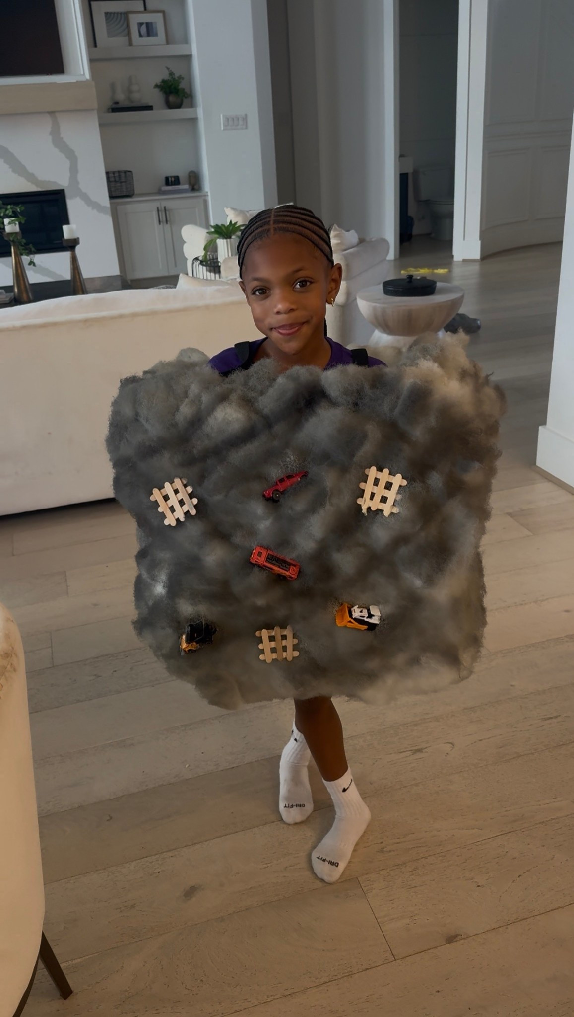Channing’s Tornado Costume for 3rd Grade Vocabulary Parade. 