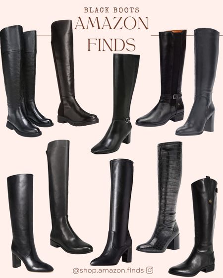 Black knee high boots from Amazon! 

#LTKstyletip #LTKshoecrush #LTKSeasonal