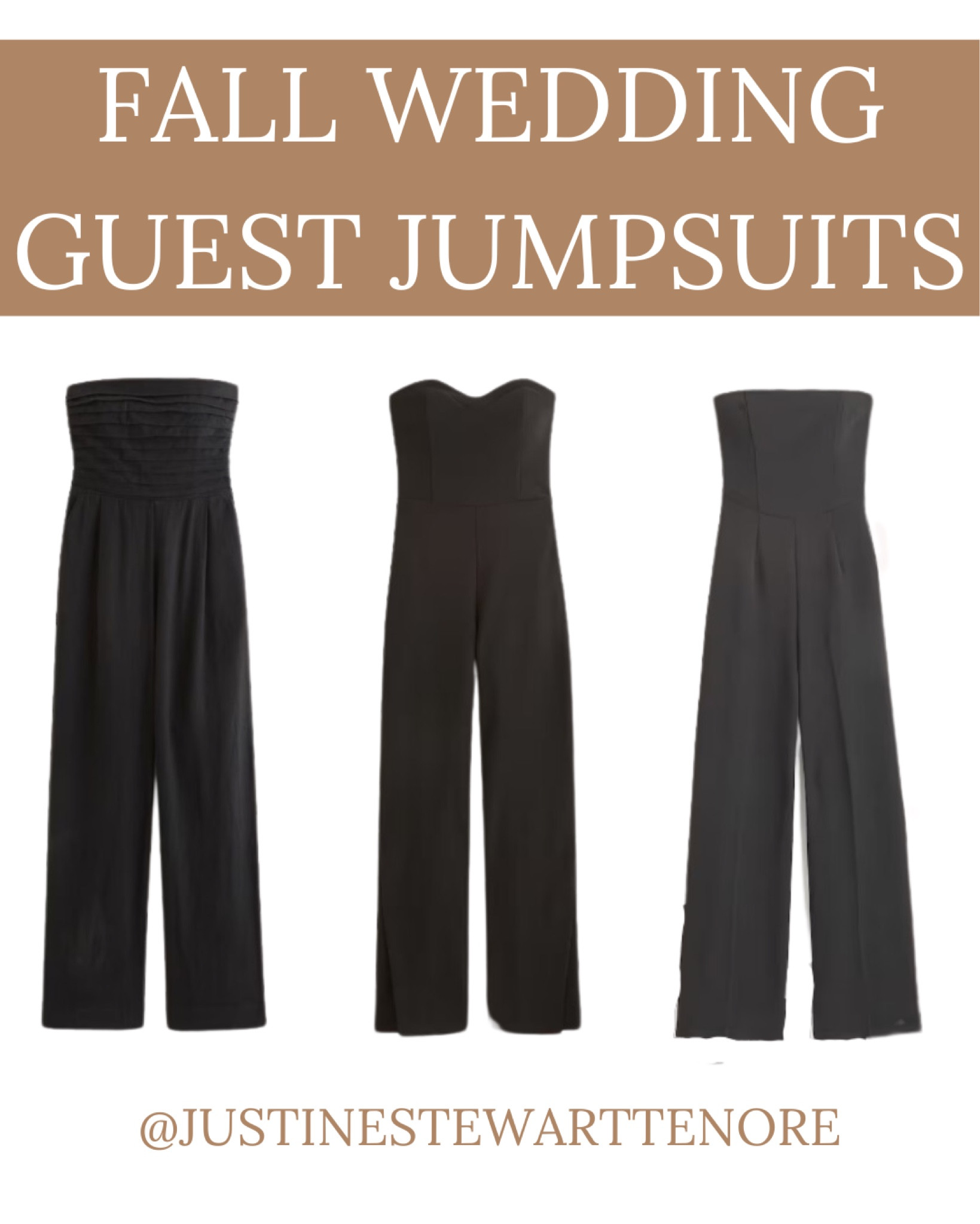 Wedding guest
Black jumpsuits
Abercrombie
Wedding party ideas outfits
Capsule wardrobe staple


#LTKSeasonal #LTKSale #LTKwedding