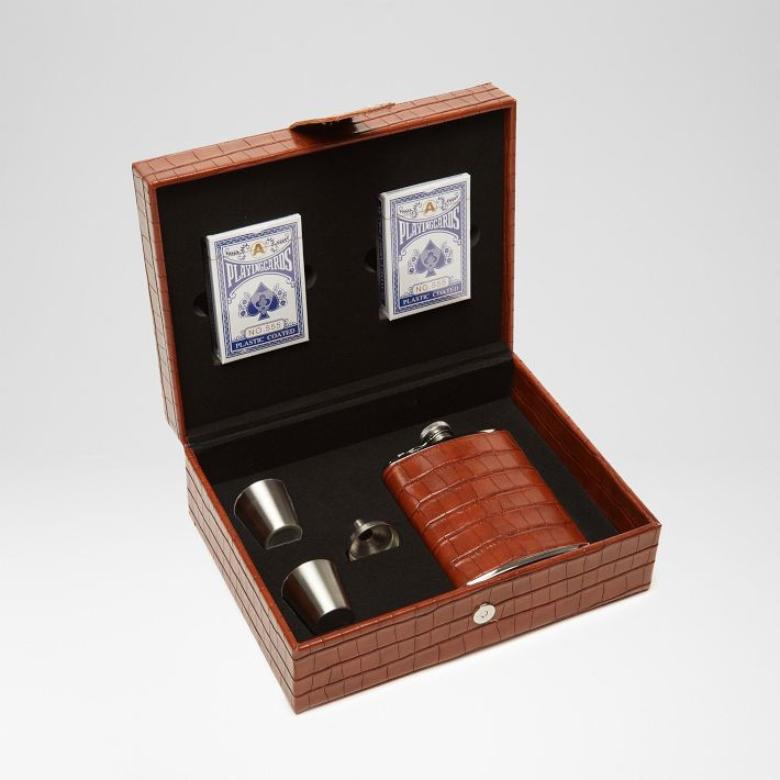 Game Night Cards and Flask Gift Set | Mark and Graham