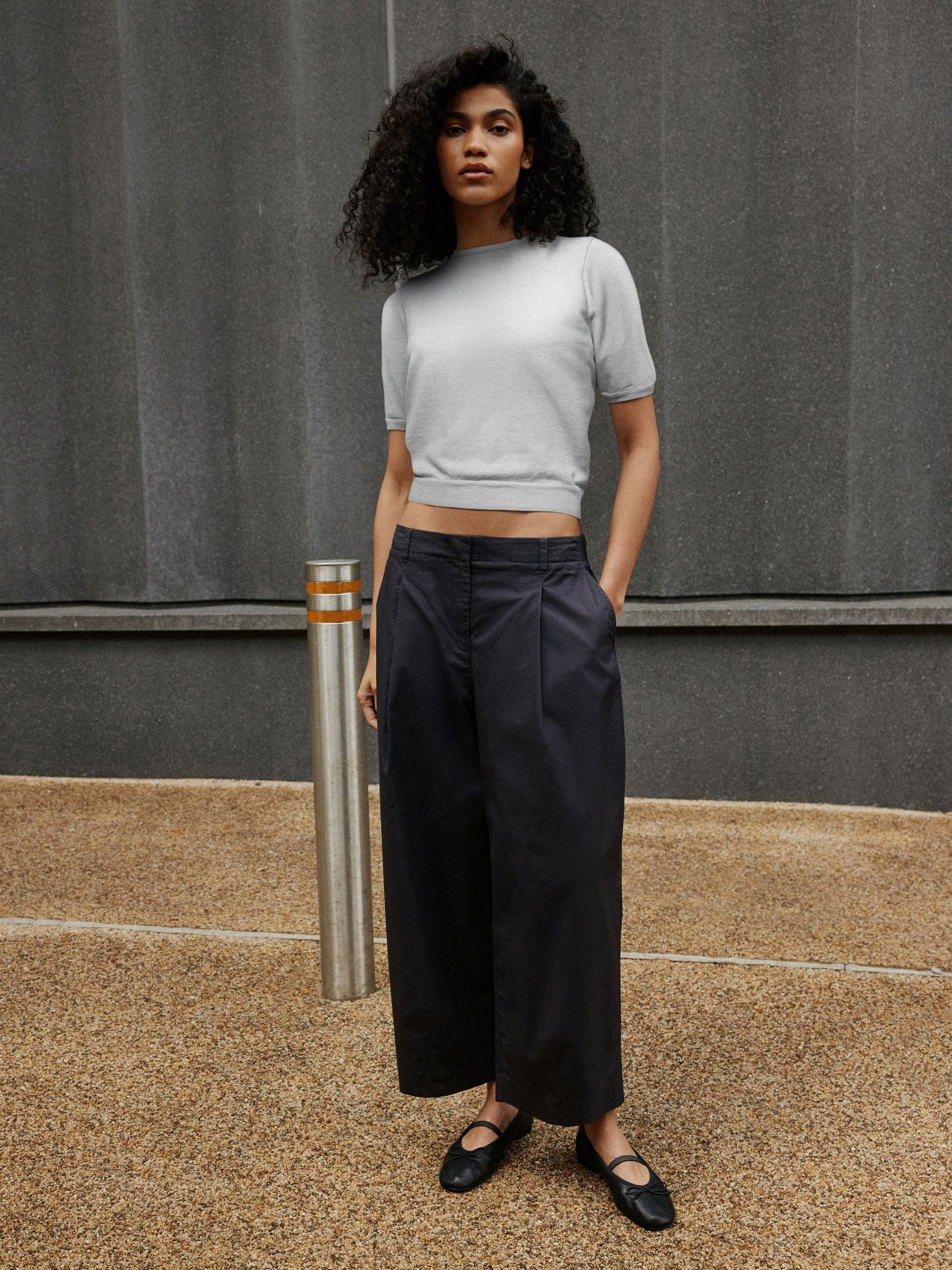 Next Chocolate Brown Pleated Barrel Leg Chino Trousers | Next EU