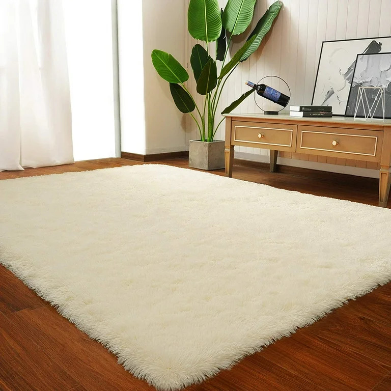 Noahas Luxury Fluffy Rugs Ultra Soft Shag Rug for Bedroom Living Room Kids Room, 6'x9',Light Cham... | Walmart (US)