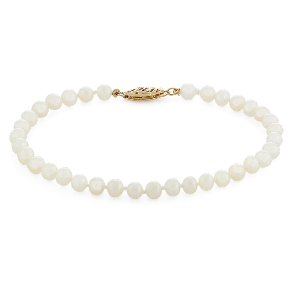 4mm Cultured Freshwater Pearl Bracelet | Shane Co