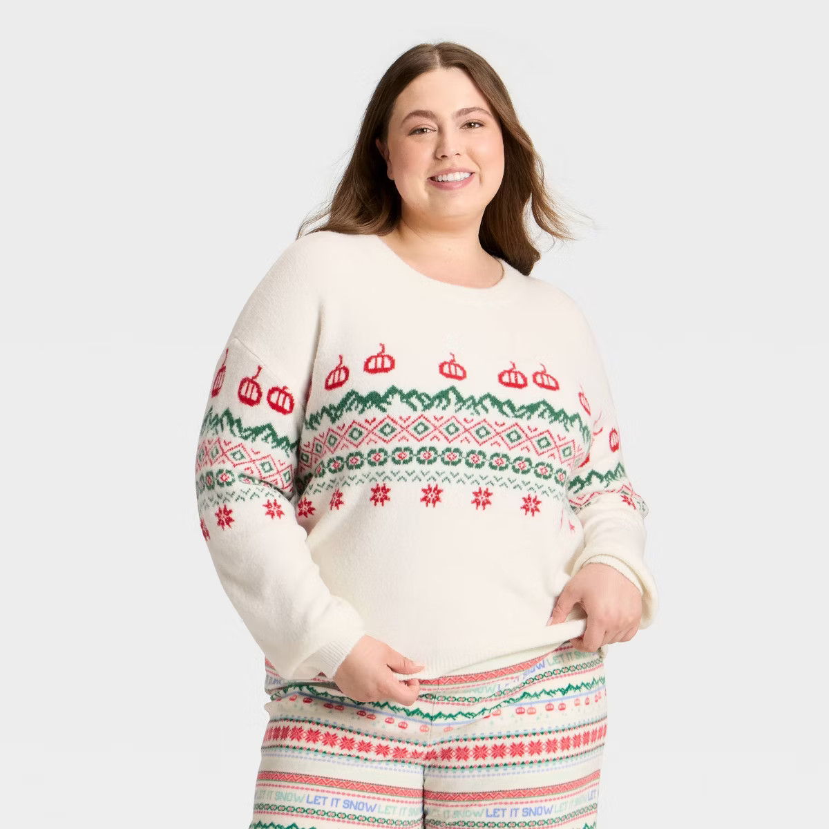 Women's Fair Isle Holiday Matching Family Sweater - Wondershop™ Cream XS | Target