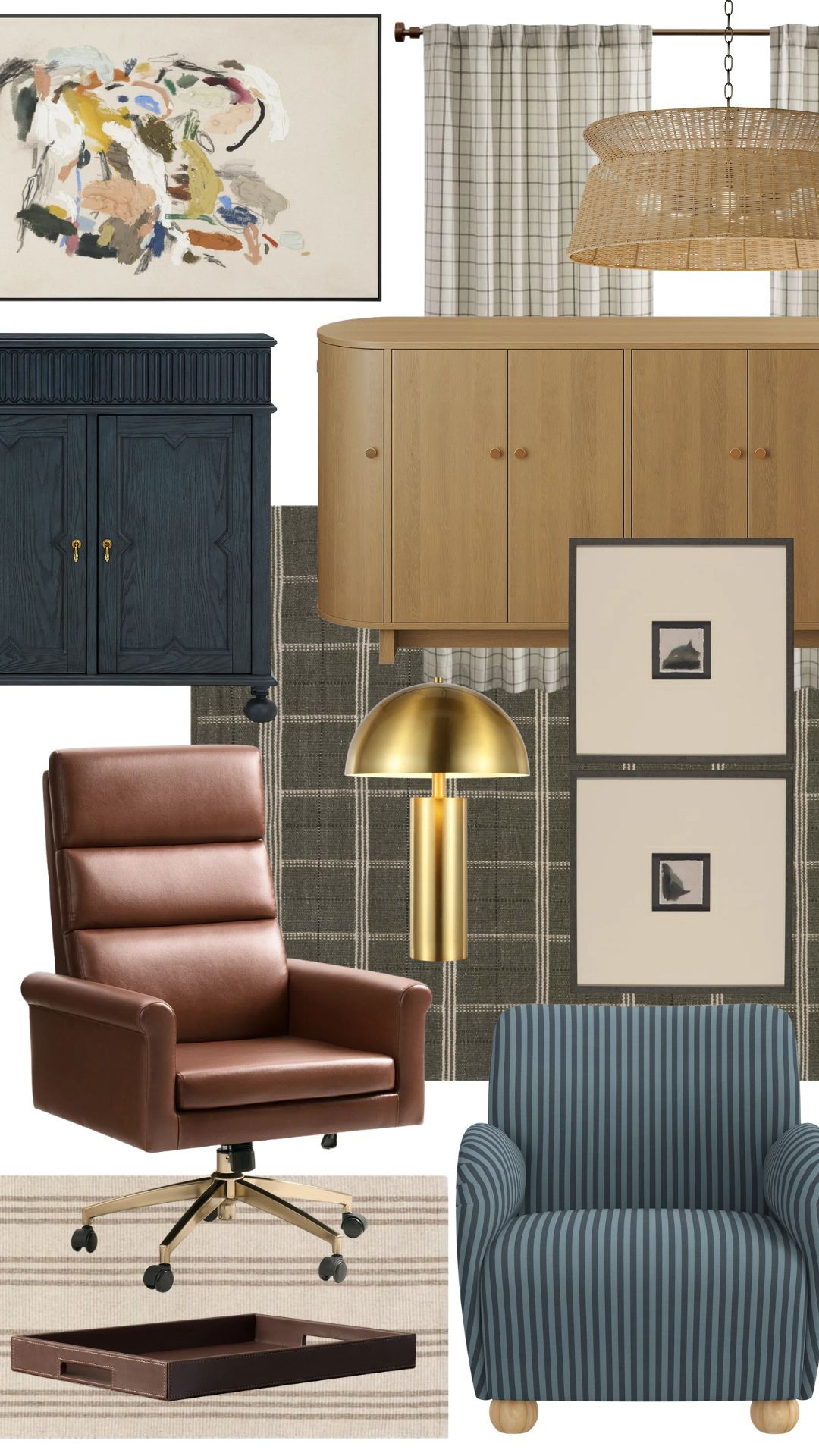 Home office inspo! I love all these earthy tones and textures for a masculine home office. 

 #LTKSeasonal #LTKHome #LTKMens