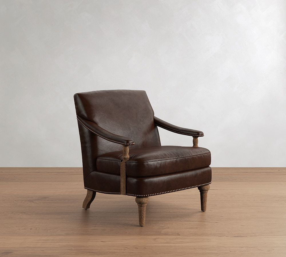 Ashford Leather Chair | Pottery Barn (US)