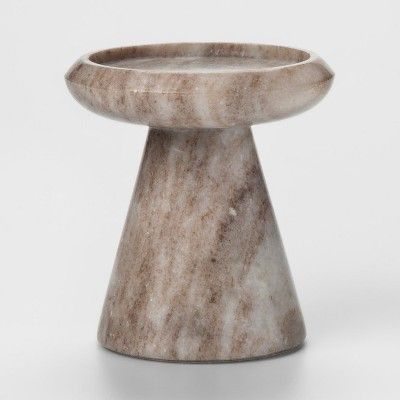 Marble Pillar Candle Holder Small - Tan - Project 62™ | Target