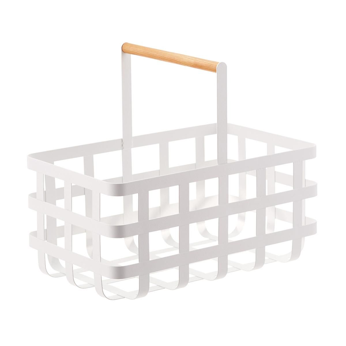 Yamazaki Tosca Storage Basket with Handle | The Container Store