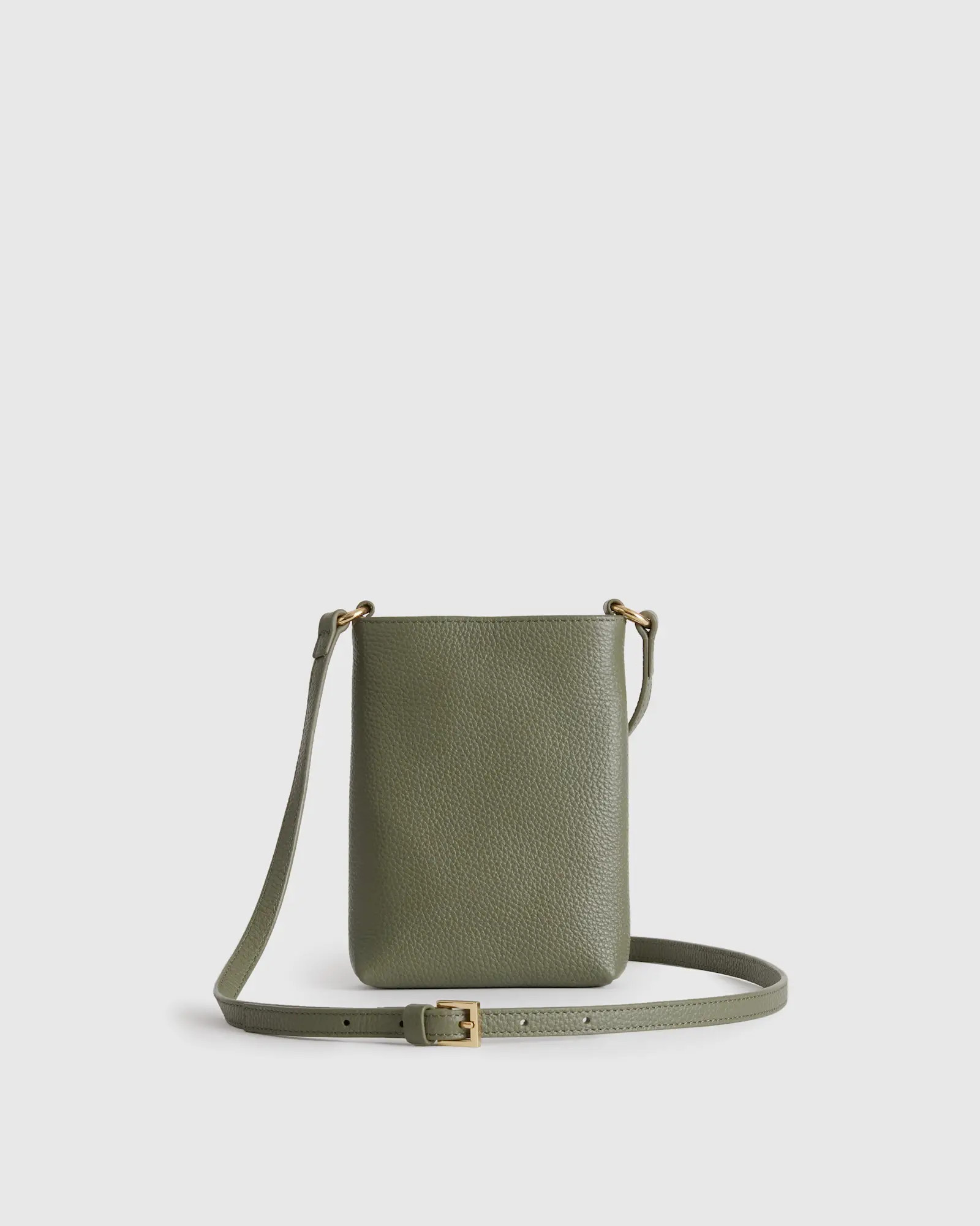 Italian Pebbled Leather Phone Crossbody | Quince