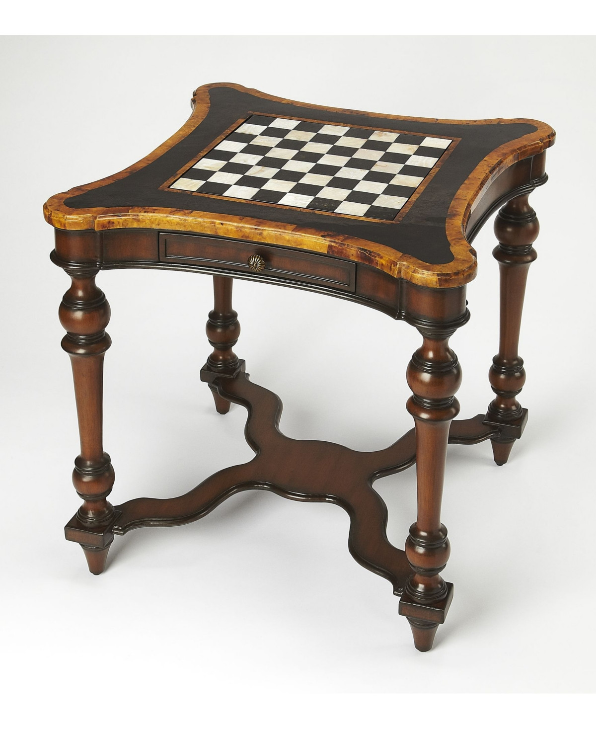 Butler Enrique Stone Game Table - Brown | Macy's