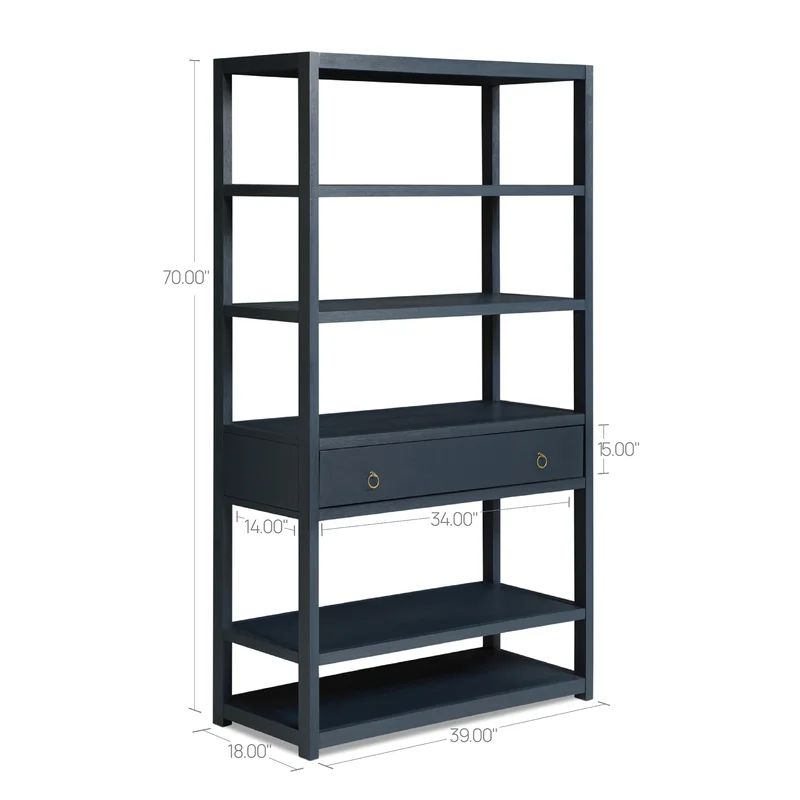 Monroy 70'' H x 39'' W Standard Bookcase | Wayfair North America