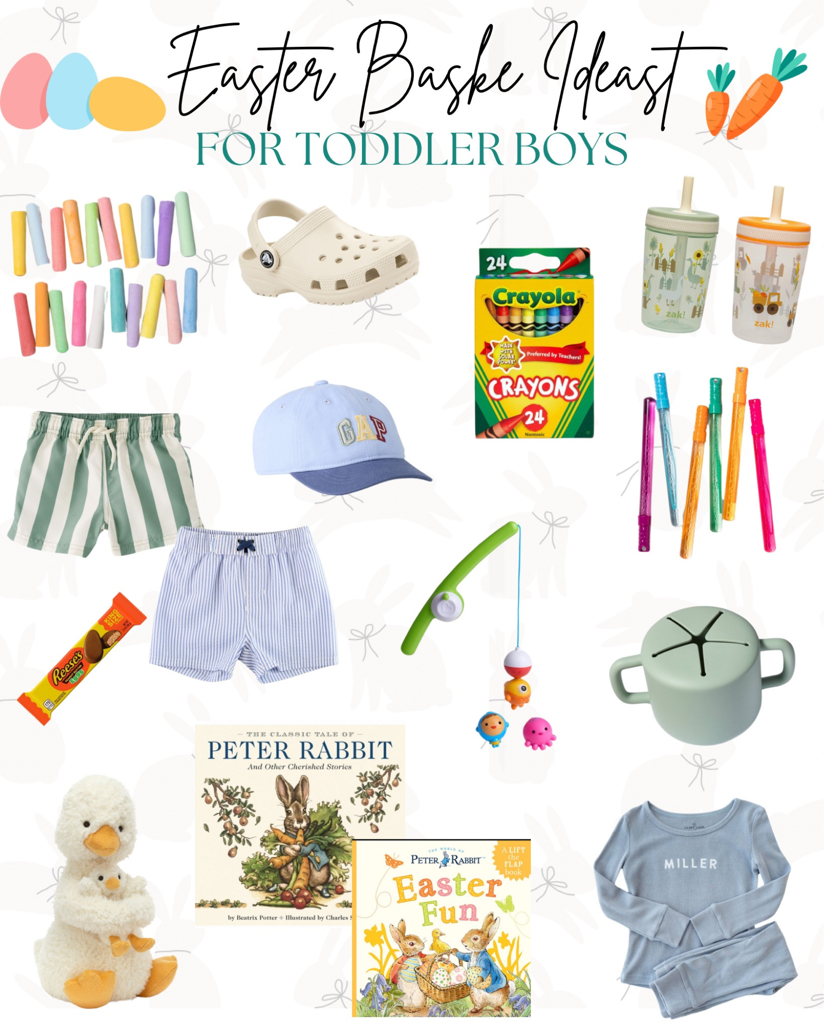 Toddler boy Easter Basket ideas!! 🥕🐰🐣🪺

#LTKKids