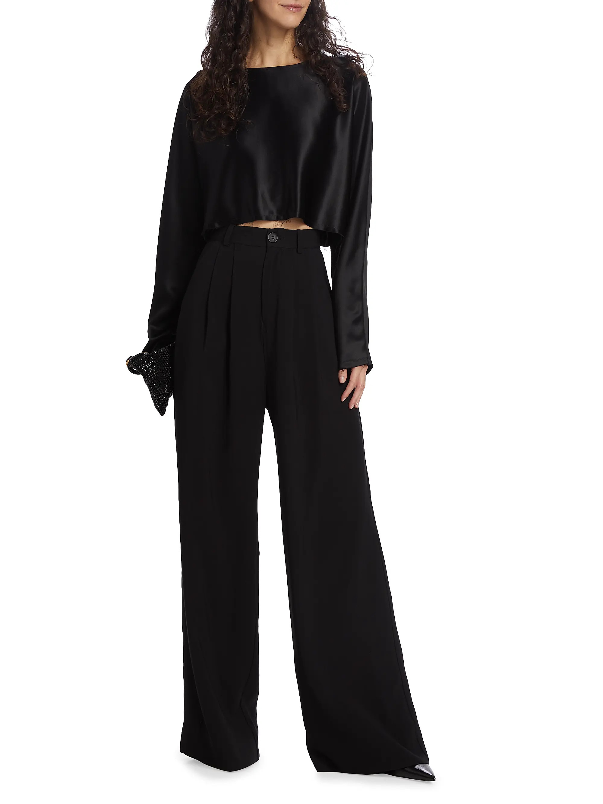 Fabi Pleated-Front Pants | Saks Fifth Avenue