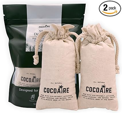 Shoe Deodorizer – Coconut Charcoal Odor Absorber (2 Pack, 125g Each) – Extra Strength Activat... | Amazon (US)