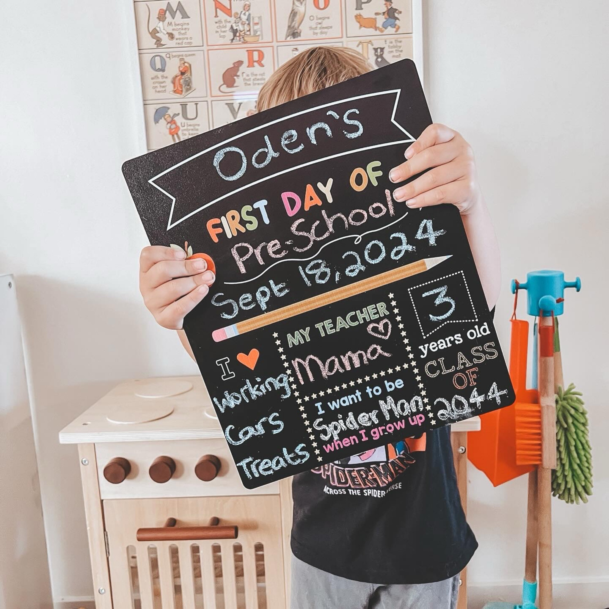 My first baby’s first day of preschool at home! Check out my homeschool picks for preschool here (including the sign!) ✏️

#LTKcanada #LTKfamily