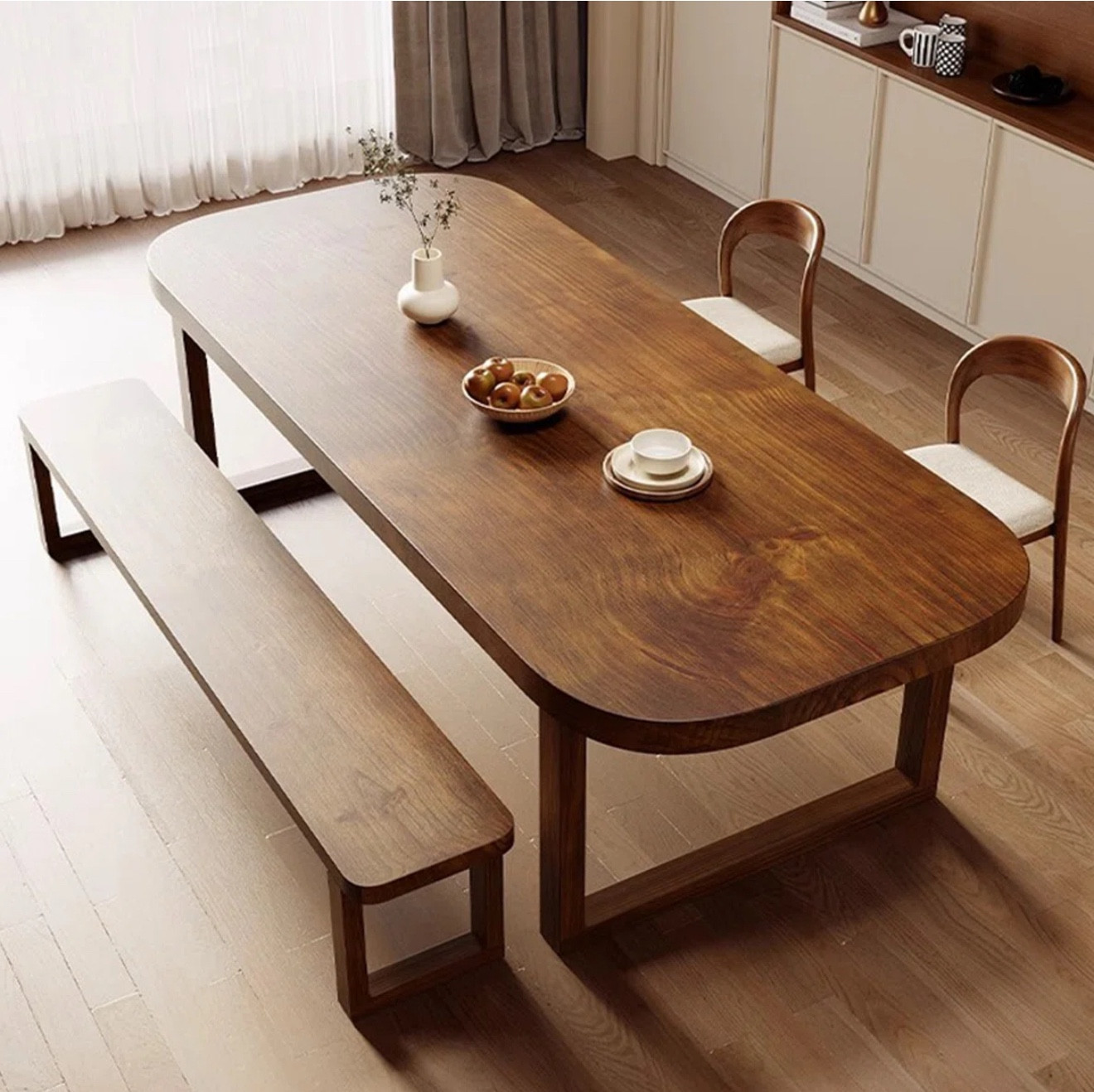 Solid Wood modern dinning set for. Family! 
Other sizes available! 
Home design/ dinning furniture/ reel wood table / dinning table / diner time /family time / gathering / 