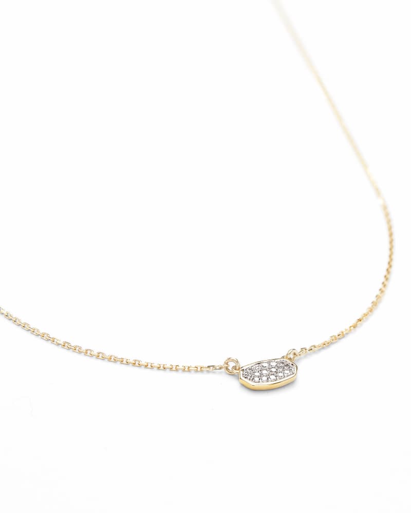 Marisa Pendant Necklace in White Diamond and 14k Yellow Gold | Kendra Scott
