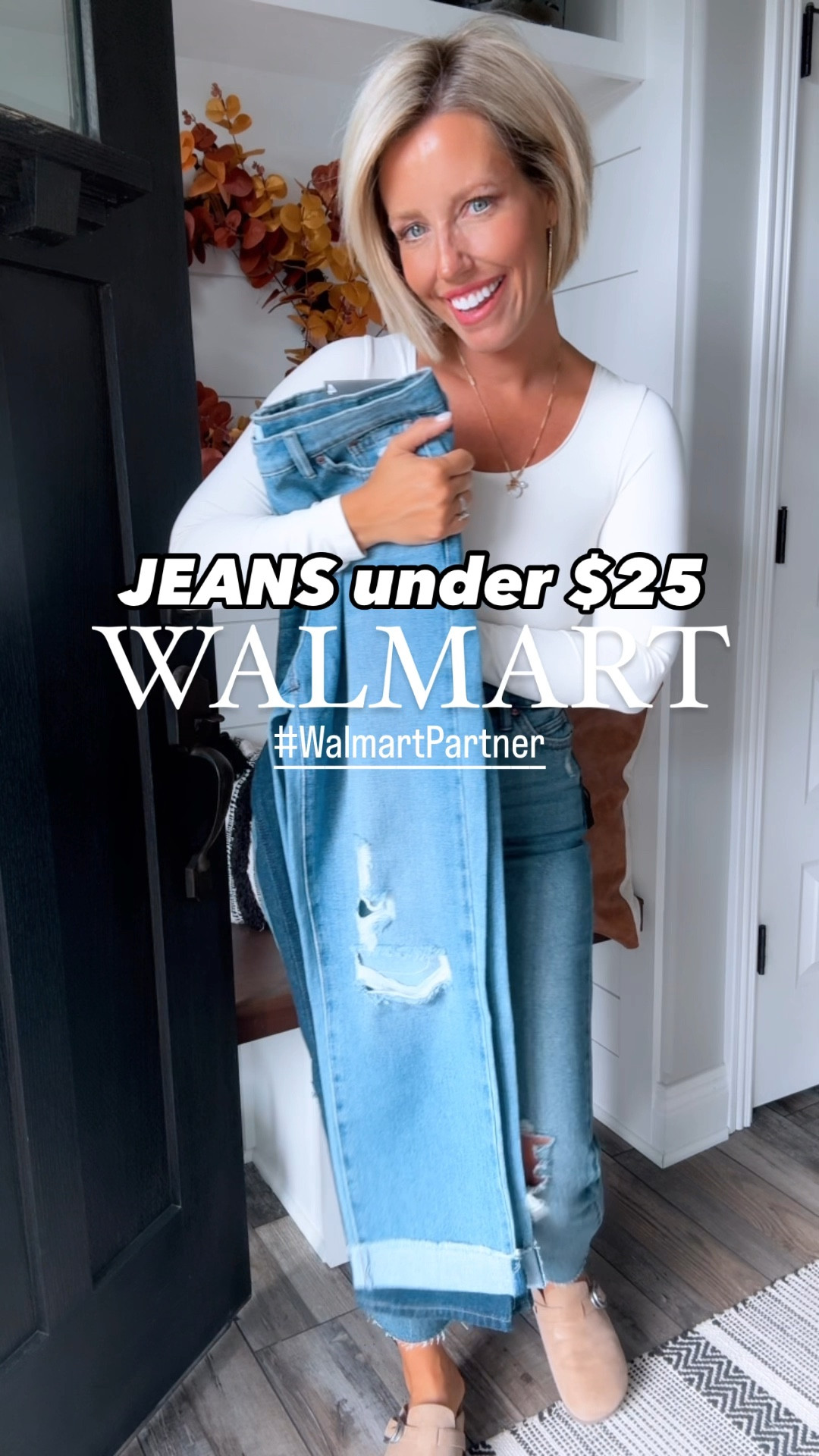 This is my most favorite haul of  @sofiavergara jeans yet!!!!! #WalmartPartner These all fit amazing and are right on trend!!!!! And under $25!!!! Grab these now because they will sell out for sure!!!! @walmartfashion
⬇️⬇️⬇️
Jeans TTS size 4
Bodysuit sized up to medium
Red shoes sized up 1/2 size 
Clogs TTS (go up if between)
Ballet flats TTS

#LTKVideo #LTKSaleAlert #LTKFindsUnder50