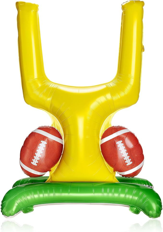 Football Party Favor Supplies, 61.4 Inch Giant Goal Post Balloon Set for Football Birthday Tailga... | Amazon (US)