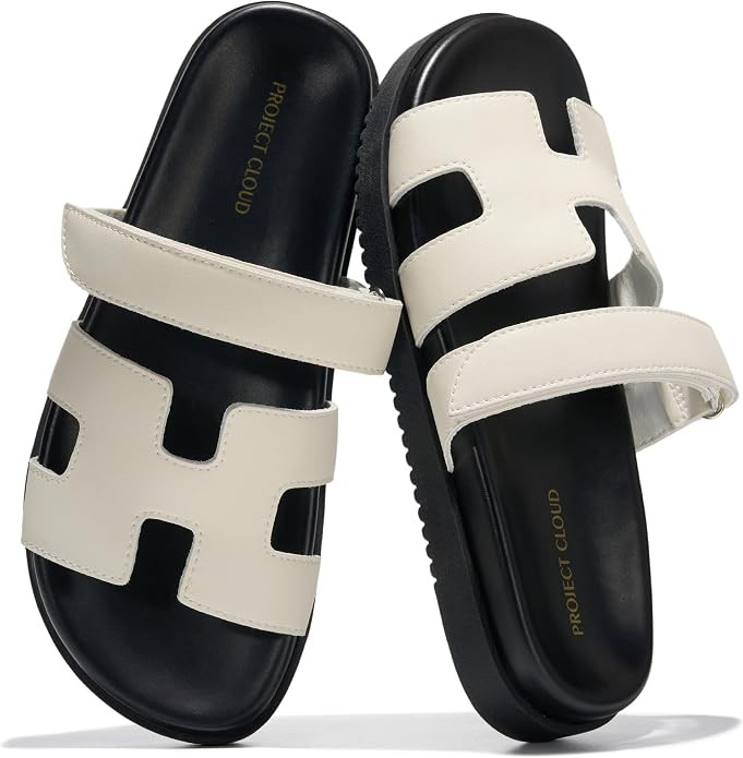 Project Cloud 100% Genuine Leather Sandals for Women Footwear - Stylish Womens Sandals with Plush... | Amazon (US)