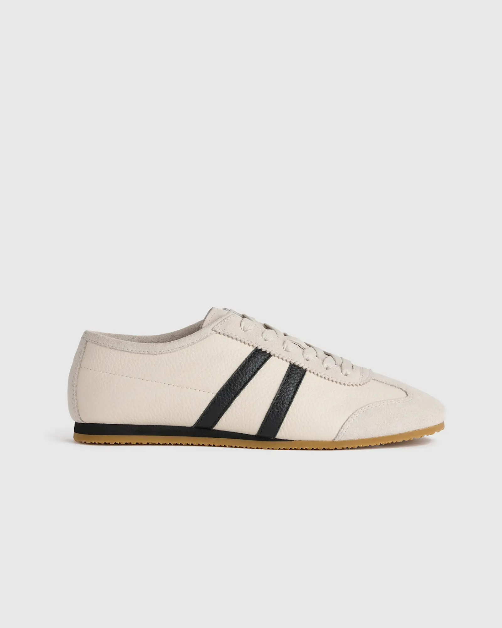 Italian Leather & Suede Low Profile Sneaker | Quince