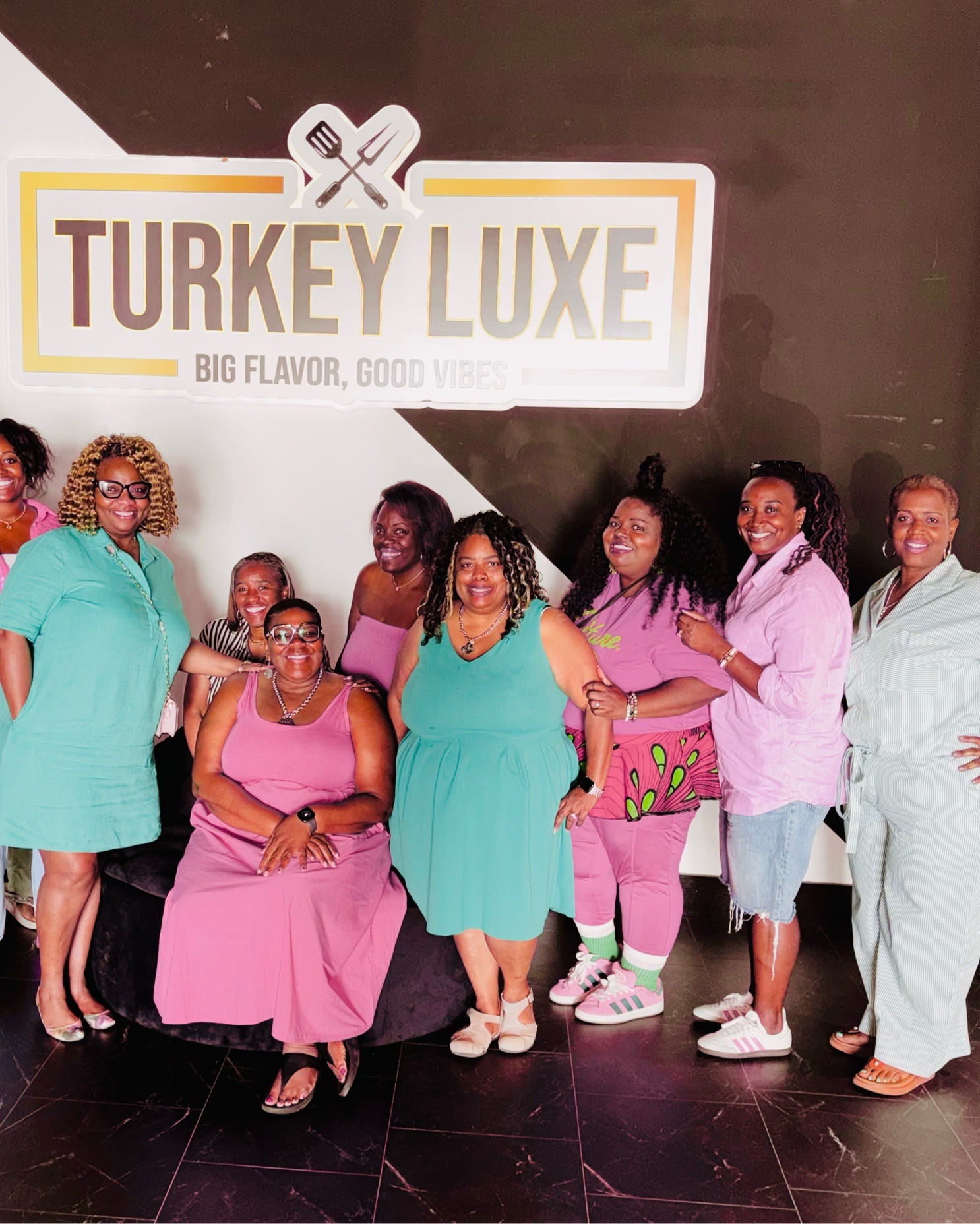 Fantastic Saturday brunch with my beautiful sorority sisters! 🩷💚 Supporting a new Black-owned spot is always a plus, and Turkey Luxe in downtown St. Louis definitely delivered. The vibe, atmosphere, and delicious food were a hit with everyone in our group! 🍽️✨
#Sisterhood #SaturdayBrunch #SupportBlackOwned

#LTKvlog #LTKOver40 #LTKfoodie