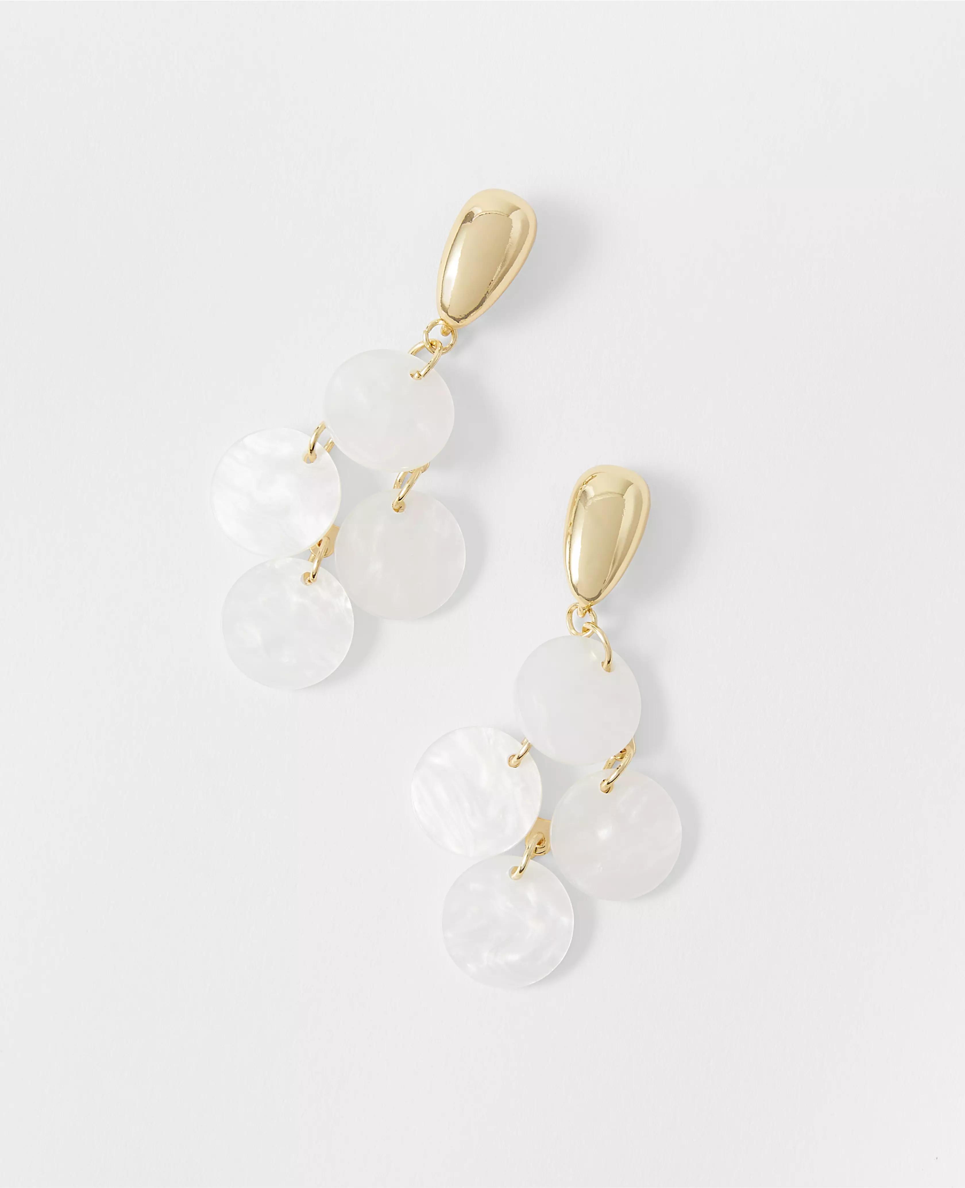 Pearlized Disc Statement Earrings | Ann Taylor (US)
