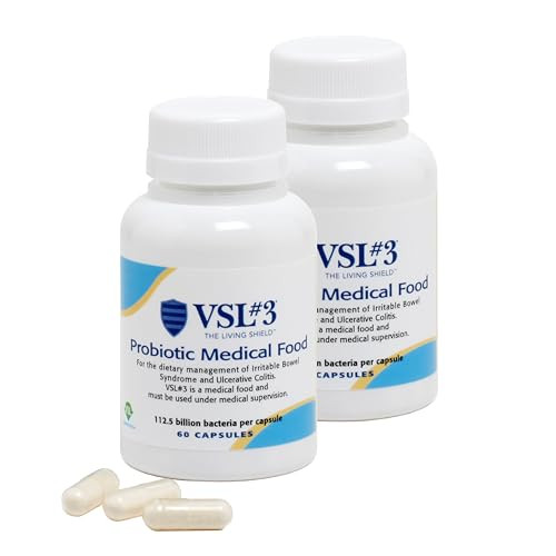 VSL#3 Probiotics for Digestive Health, Probiotic Capsules, Medical Food for Gut Health Support in Women & Men, High Potency, Multi-Strain, Live Refrigerated Probiotics, 112.5 Billion CFUs, 120 Pack | Amazon (US)