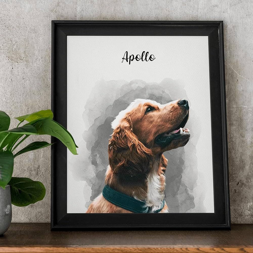 Furrlio Pet Portrait from Your Photos - Dog Memorial Gifts for Loss of Dog, Personalized Gift for... | Amazon (US)