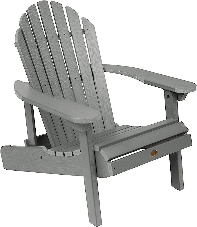 Highwood AD-CHL1-CGE Hamilton Made in the USA Adirondack Chair, Adult Size, Coastal Teak | Amazon (US)