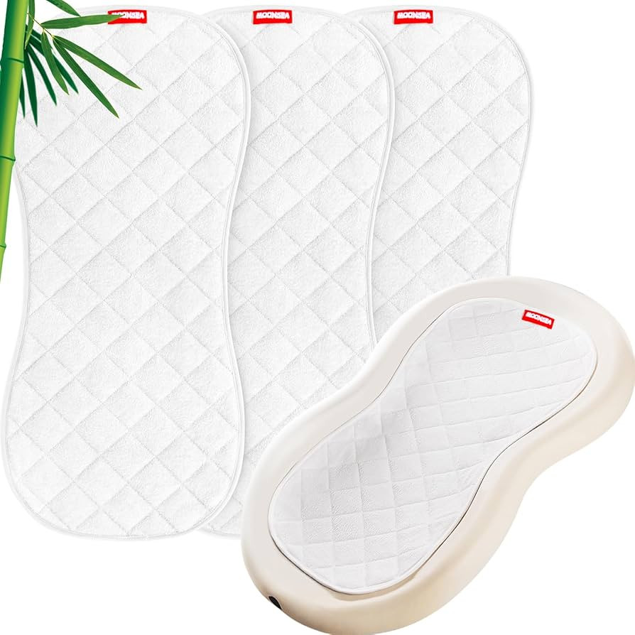 Moonsea Quilted Thicker Changing Pad Liner 3 Pack Waterproof, Fit for Changing Table Liners are W... | Amazon (US)