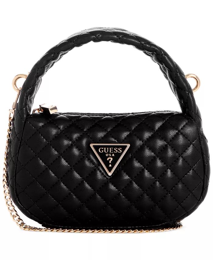 GUESS Rianee Quilted Mini Hobo - Macy's | Macy's