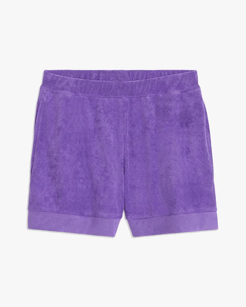 Knit Foldover Towel Terry Shorts | We Wore What
