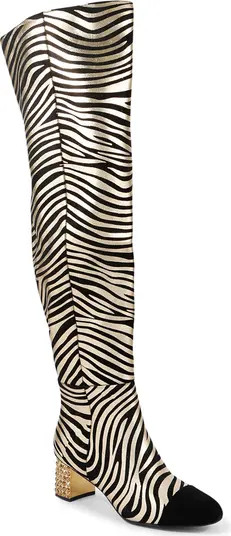 Kurt Geiger London Mayfair 55 Cap Toe Over the Knee Boot (Women) | Nordstrom | Nordstrom